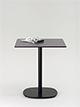 Bistrotisch 70 x 70 cm, Höhe 73 cm
Tischplatte Compact-Schichtstoff anthrazit, Kern schwarz
Tischsäule/Tellerfuß pulverbeschichtet anthrazit
