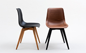 Schalenstuhl mit Vierbein-Massivholzgestell
Sitzschale Formschichtholz Buche lackiert schwarz
Massivholzgestell Eiche natur
Schalenstuhl mit Vierbein-Massivholzgestell
Sitzschale Formschichtholz Nussbaum Recon natur
Massivholzgestell schwarz