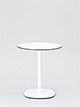 Bistrotisch Ø 65 cm, Höhe 73 cm
Tischplatte Compact-Schichtstoff weiß, Kern schwarz
Tischsäule/Tellerfuß pulverbeschichtet weiß