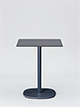 Bistrotisch 60 x 60 cm, Höhe 73 cm
Tischplatte Compact-Schichtstoff anthrazit, Kern schwarz
Tischsäule/Tellerfuß pulverbeschichtet anthrazit