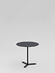 Beistelltisch Ø 45 cm, Höhe 45 cm
Tischplatte Compact-Schichtstoff schwarz, Kern schwarz
Tischsäule/Kreuzfuß pulverbeschichtet schwarz