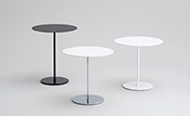 Beistelltisch Ø 45 cm, Höhe 55 cm
Tischplatte Compact-Schichtstoff schwarz, Kern schwarz
Tischsäule/Tellerfuß pulverbeschichtet schwarz
Beistelltisch Ø 45 cm, Höhe 45 cm
Tischplatte Compact-Schichtstoff weiß, Kern weiß
Tischsäule/Tellerfuß verchromt
Beistelltisch Ø 45 cm, Höhe 45 cm
Tischplatte Compact-Schichtstoff weiß, Kern weiß
Tischsäule/Tellerfuß pulverbeschichtet weiß