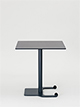 Einsäulentisch fahrbar 70 x 70 cm, Höhe 72 cm
Tischplatte Compact-Schichtstoff anthrazit, Kern schwarz
Tischsäule/Tischfuß pulverbeschichtet anthrazit
