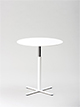 Beistelltisch Ø 55 cm, Höhe 53-78 cm
Tischplatte Compact-Schichtstoff aptico weiß, Kern weiß
Kreuzfuß und Tischsäule pulverbeschichtet weiß