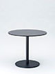 Einsäulentisch Ø 85 cm, Höhe 73 cm
Tischplatte Compact-Schichtstoff anthrazit, Kern schwarz
Tischsäule/Tellerfuß pulverbeschichtet anthrazit